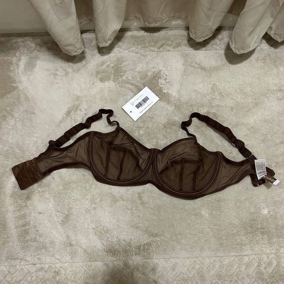 Nubian Skin Tulle Underwire Cup Bra - Picture 3 of 7